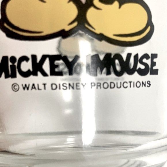 C🌺 VINTAGE DISNEY 80’s MICKEY MOUSE DRINKING CLEAR GLASS BEER PINT CUP MUG EUC - Picture 10 of 12